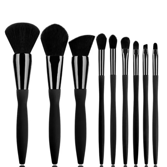 9 Piece Cosmetic Brush Set with Rhinestone… - Picture 2 of 4